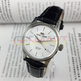 31mm China Made Beijing Double Rhomb Manual Mechanical Watch 3 Hands Silver Case