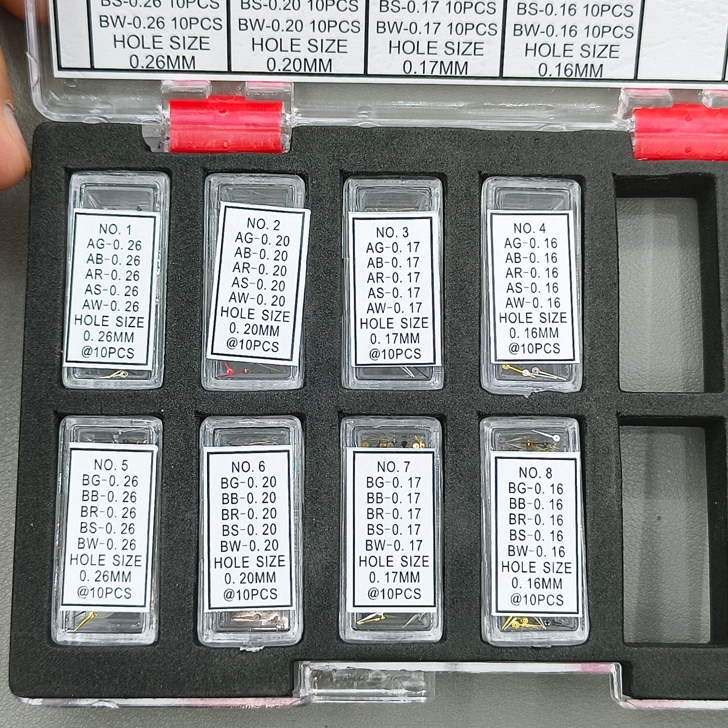 400PCS/Box Multi Color Watch Mini Second Hands In A/B Sizes #AC-6015