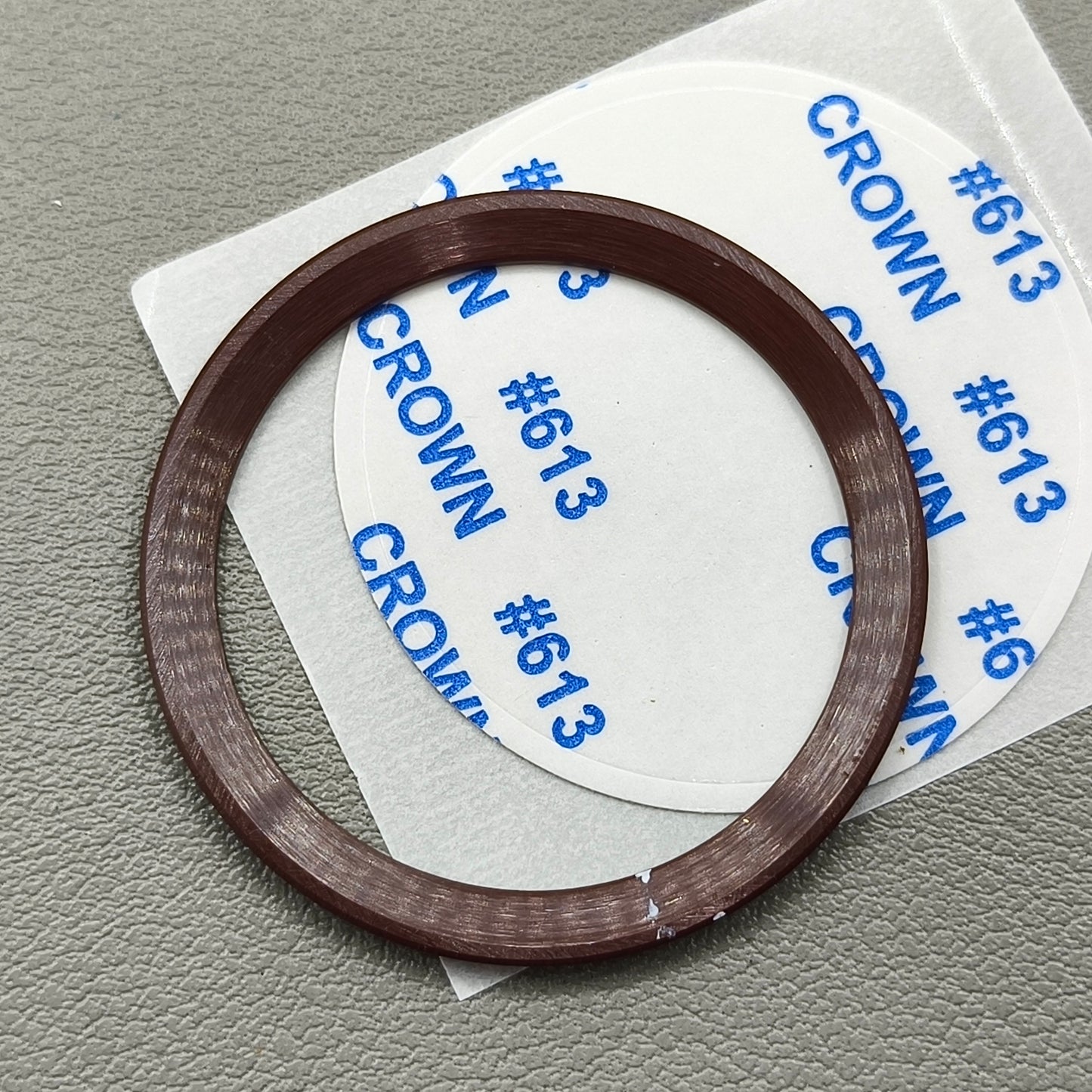 37.65*30.7mm Ceramic Watch Bezel Slope Brown Background White Font for Daytona