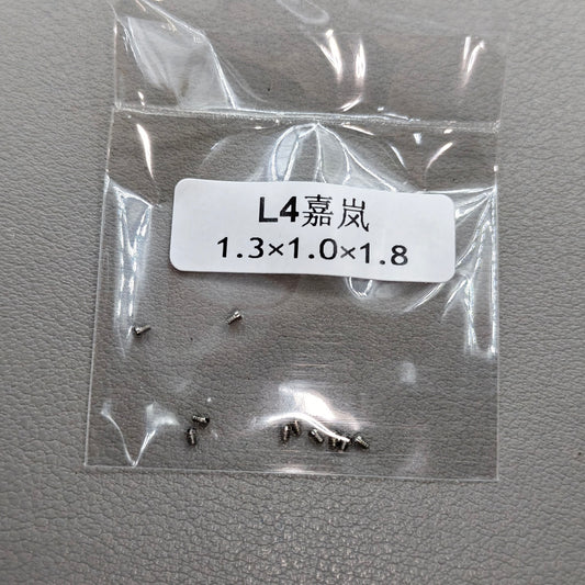 10 PIECES Silver 1.0 Back Cover Case Screws for La Grande Classique De Longines L4