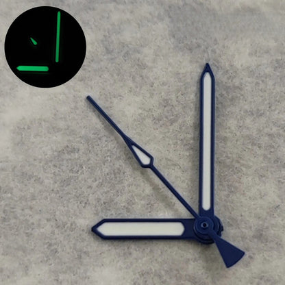 Black NH35 Hands For NH34 NH35 4R35 NH36 4R36 Movement Green luminous Watch