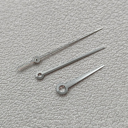16.5mm No Lume Silver Trim Watch Hands for ETA C07.111 Movement T086