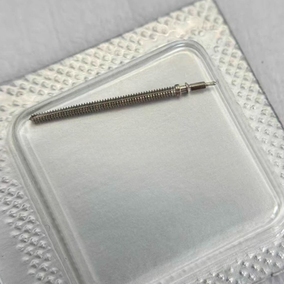 Set of 3 generic watch stems for ETA976.001 movement, precision parts for watch repair and maintenance.