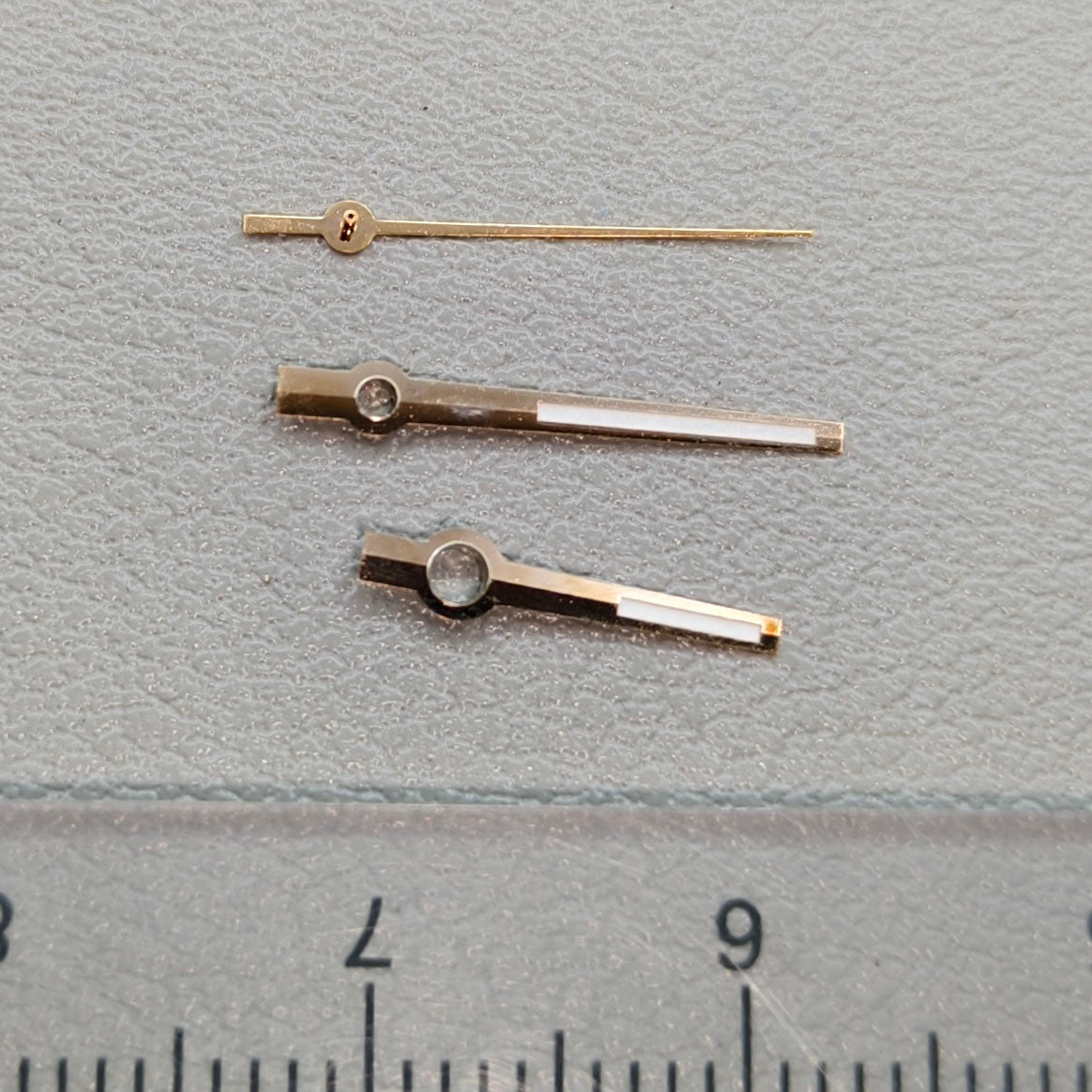 2 Sets Green Lume Modified Dayjust Rose Golden Trim Hands Set for Miyota 8285 Movement