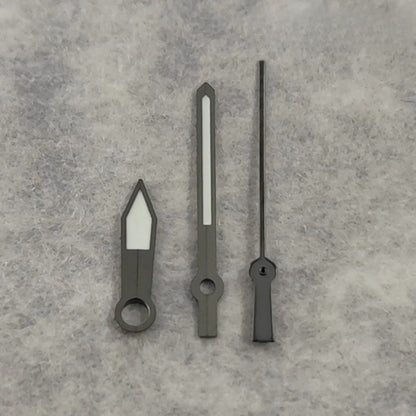 Gun Metal Gray Watch Hands C3 Luminous for NH35 NH36 4R36 7S26 7009 Movement