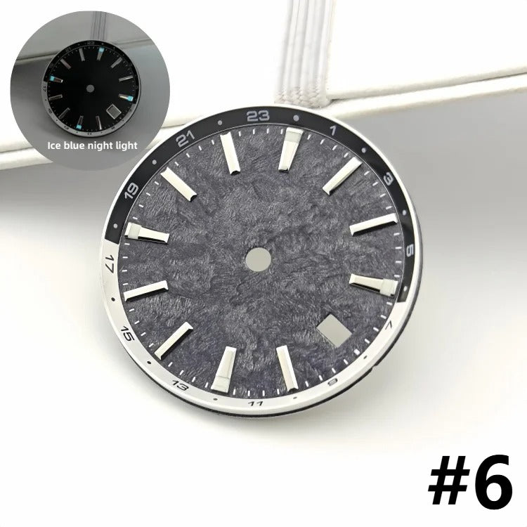 32mm BGW9 Ice Blue Luminous Watch Dial for NH34/NH35/NH36/4R35A/4R36A Movement
