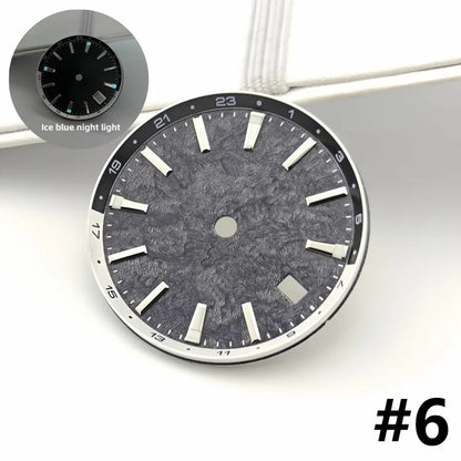 32mm BGW9 Ice Blue Luminous Watch Dial for NH34/NH35/NH36/4R35A/4R36A Movement