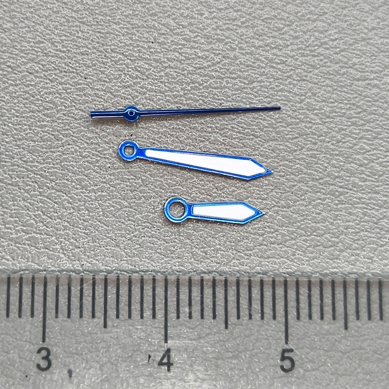 2 Sets/Pack 13mm Blue Trim Watch Hands for China Made 7120 Mechanical Movement