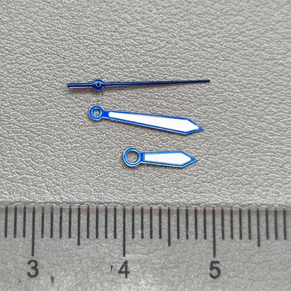 2 Sets/Pack 13mm Blue Trim Watch Hands for China Made 7120 Mechanical Movement