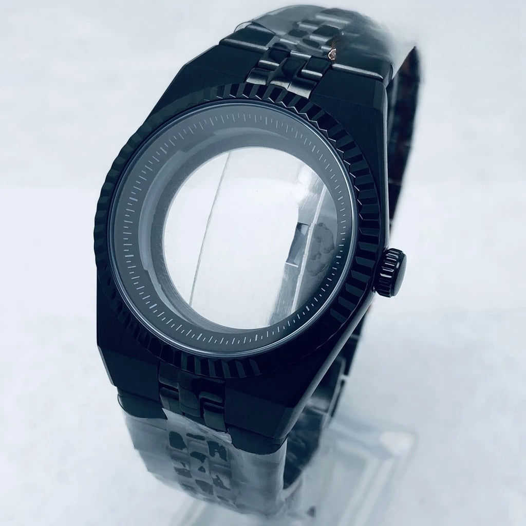 904L Stainless Steel 40mm Land-Dwellwe Watch Case+Strap Sapphire Glass for NH35