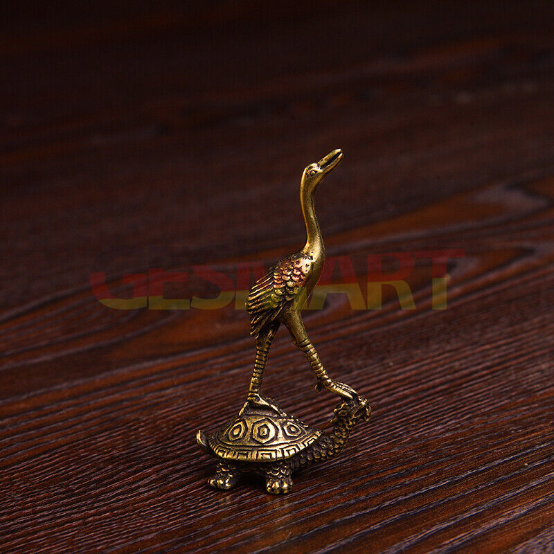 Vintage solid copper turtle figurine with hand-carved details, ideal for collectors and decor.