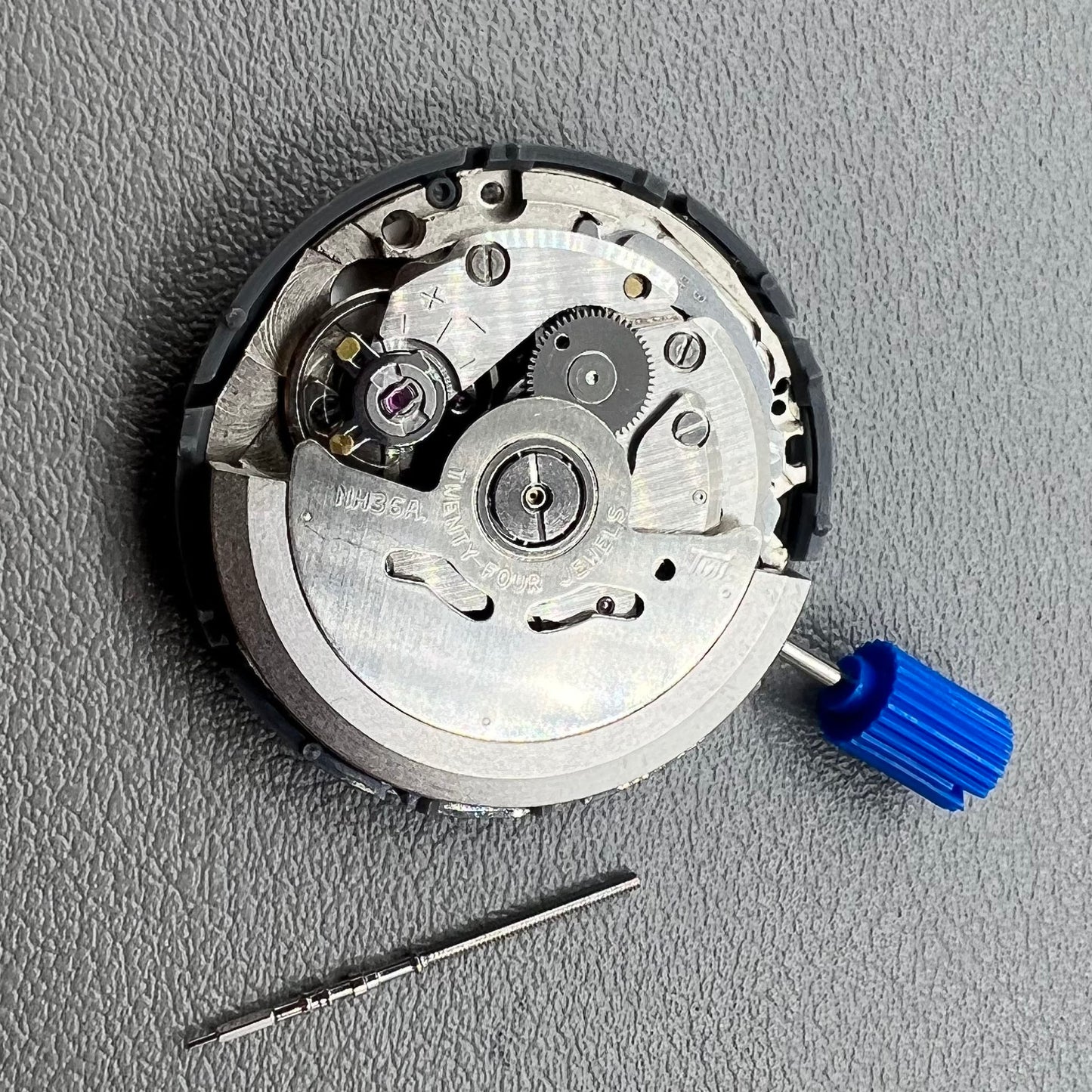 Japan NH36 Automatic Mechanical Movement Arabic Date Dial Crown@3.0