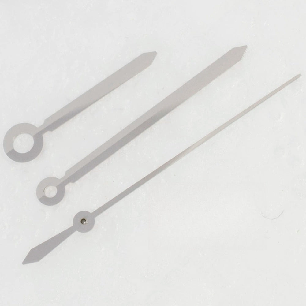 Silver 3 Hands Modified for ETA C07.111 movement, T099 brand, sleek watch accessory replacement.