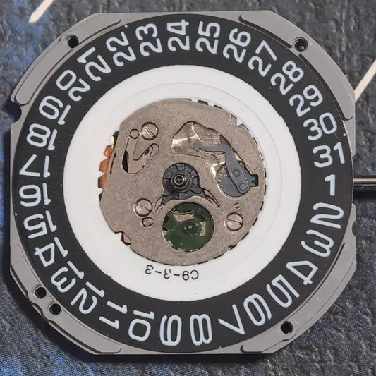 Japan Made Miyota 1S13 Quartz Movement Black Disk Date At 3 Watch Part