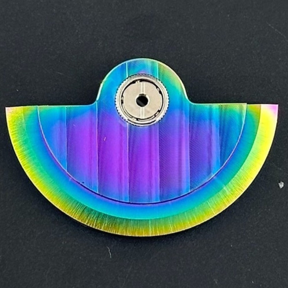 Modified Rainbow Geneva Pattern Rotor Oscillating Weight for NH35 NH36 Movement