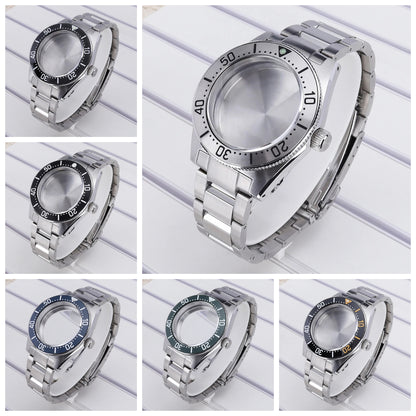 40mm Steel Watch Case Sapphire For NH35 NH36 NH34 4R36 Mod SPB143J1/SPB253J1