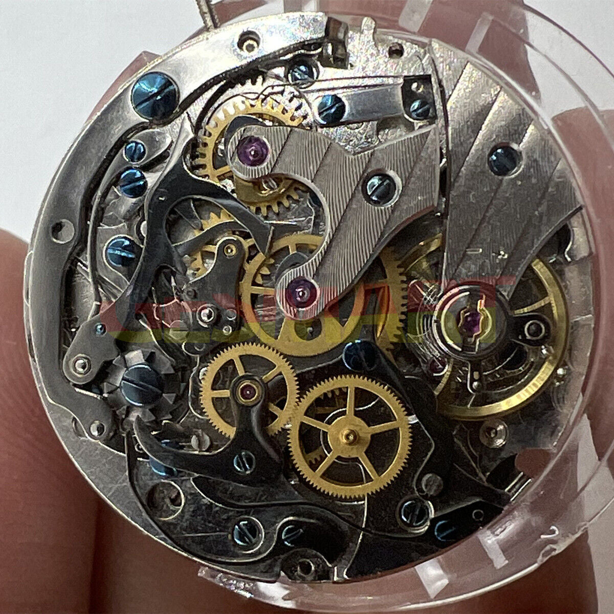 Tianjin Seagull ST1908 manual winding watch movement with moon phase for precise timekeeping and elegant design.