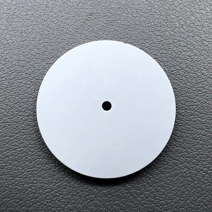 Solid white 28.5mm watch dial for NH36 NH35 movement, metal build, no lume,