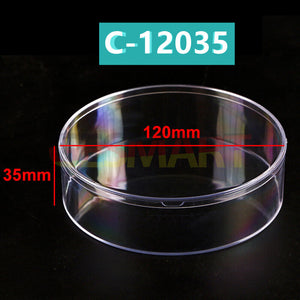 10pcs 120X35mm Round Transparent PS Toolbox Container Storage Case Lid&Base Box