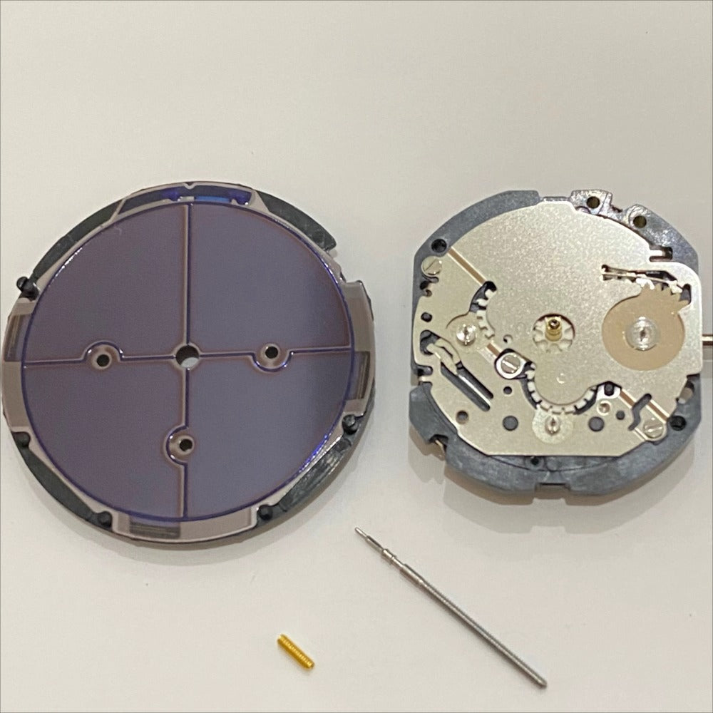 Japan Made VS3JA quartz watch movement with Eco-Drive solar technology for reliable timekeeping by Citizen.