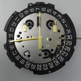 Swiss Made G10.212 Quartz Movement 3 Big Hands Small Second 2/6/10 Black Disk Date@4