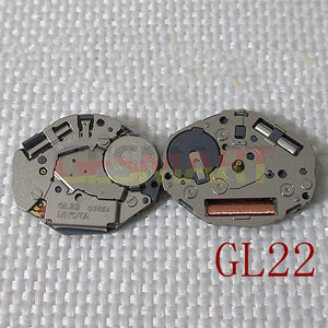 Brand New Miyota GL22 Japan Quartz Movement Replacement of GL20 1L22 Silver