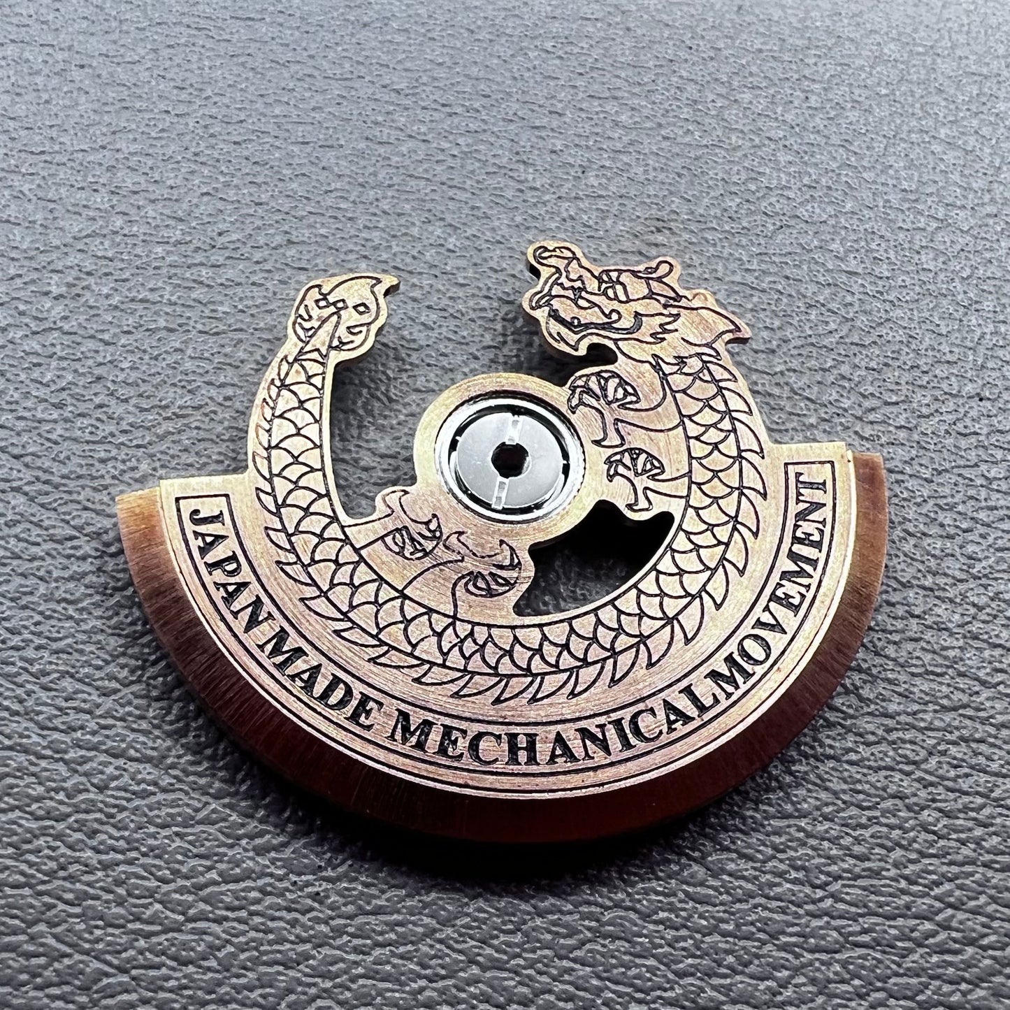 Modified Rose Gold Dragon Black Carved Rotor Oscillating Weight for NH35 NH36