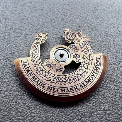 Modified Rose Gold Dragon Black Carved Rotor Oscillating Weight for NH35 NH36
