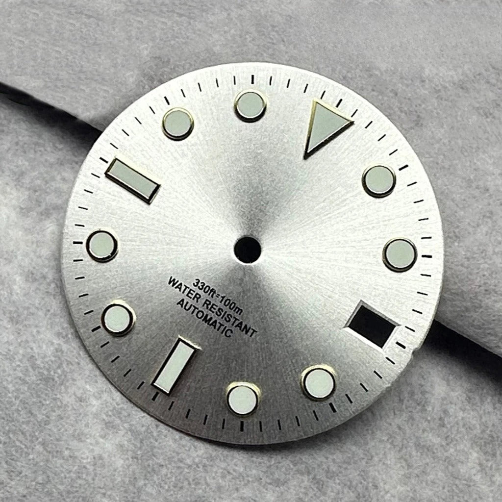 28.5mm Multicolor Watch Dial with Date Window Luminous Dial Fit NH35 /NH36/4R/7S