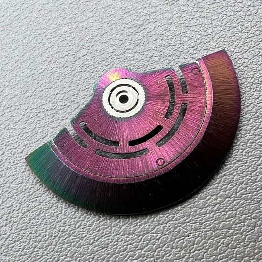 Hollow rotor oscillating weight with ball bearing for Asian 7750 movement, precise watch accessory.