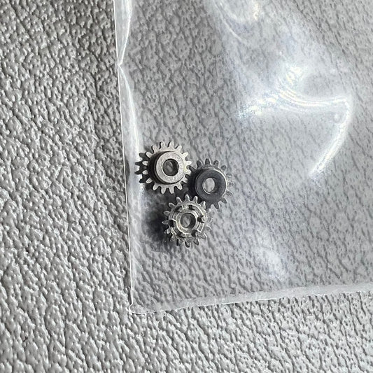 Set of 3 Japan winding pinions for Miyota NH35 NH36 watch movements, precision fit and durable.