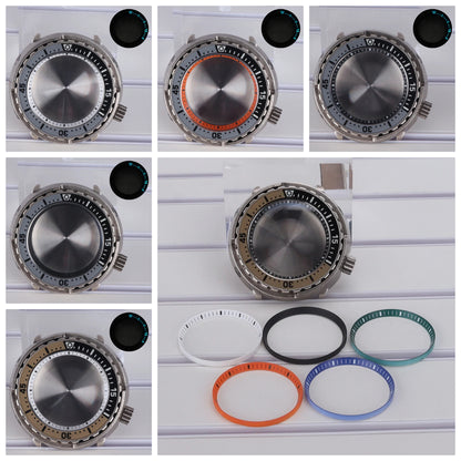 47mm Steel Watch Case C3 Bezel For NH35 NH36 NH38 Tuna Can Mod 200M Waterproof