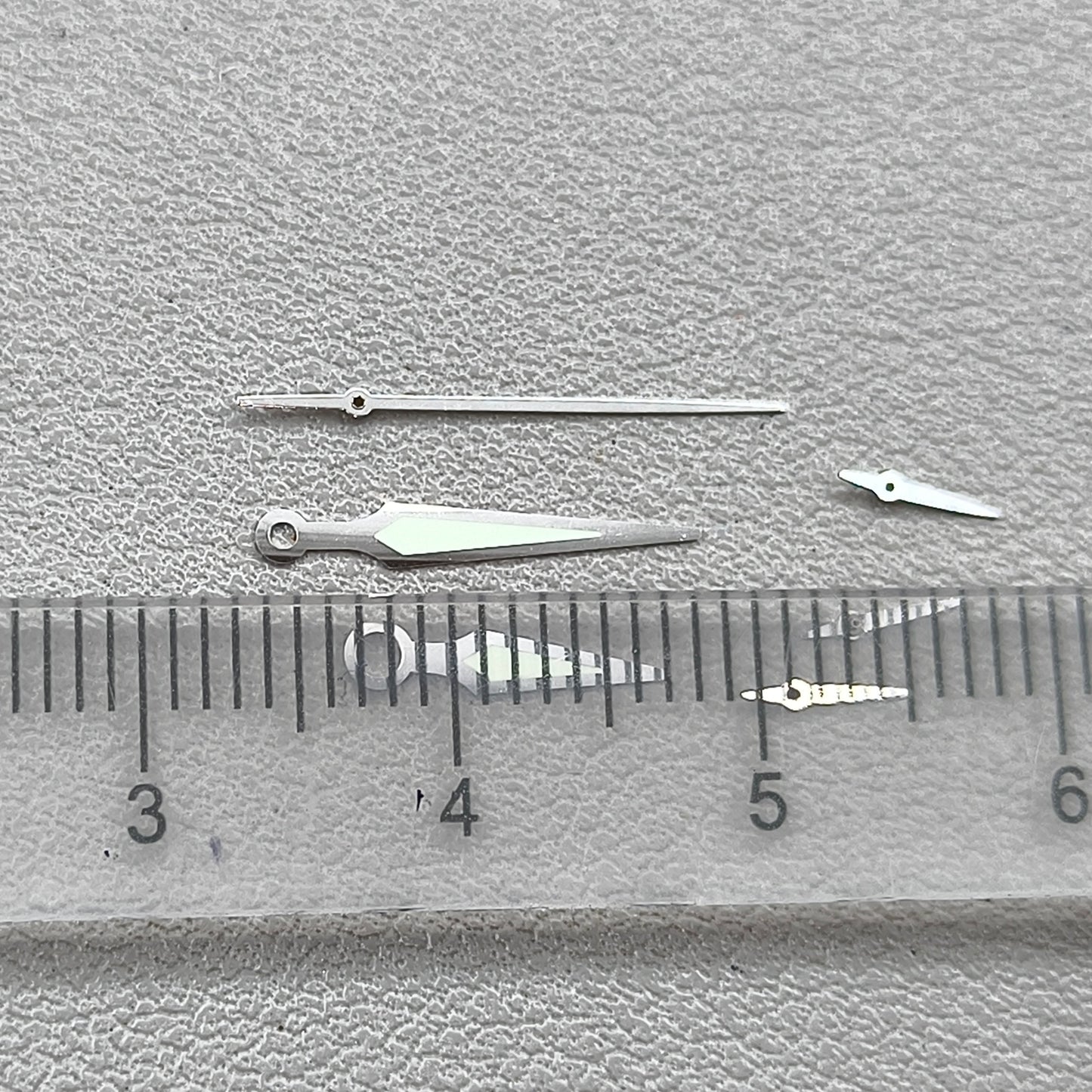 Silver Trim Luminous 6 Pins Watch Hands for ETA G10.211 Quartz Watch Movement