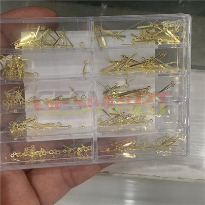 Three-piece hour, minute, and second hands set for Miyota 2035 PC21 watch movement, precise and durable.