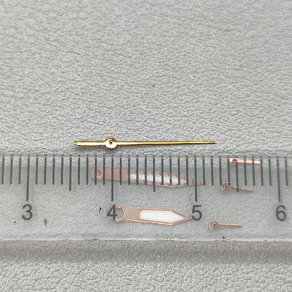 Typical Green Lume Rose Golden Trim Watch Hands for OS10 OS60 OS80 Movement Watch Part