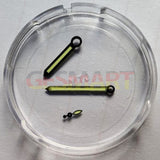 17.5mm Green Lume Black Trim Watch Hands for ST3600/ST3620 ETA6497/6498 Movement