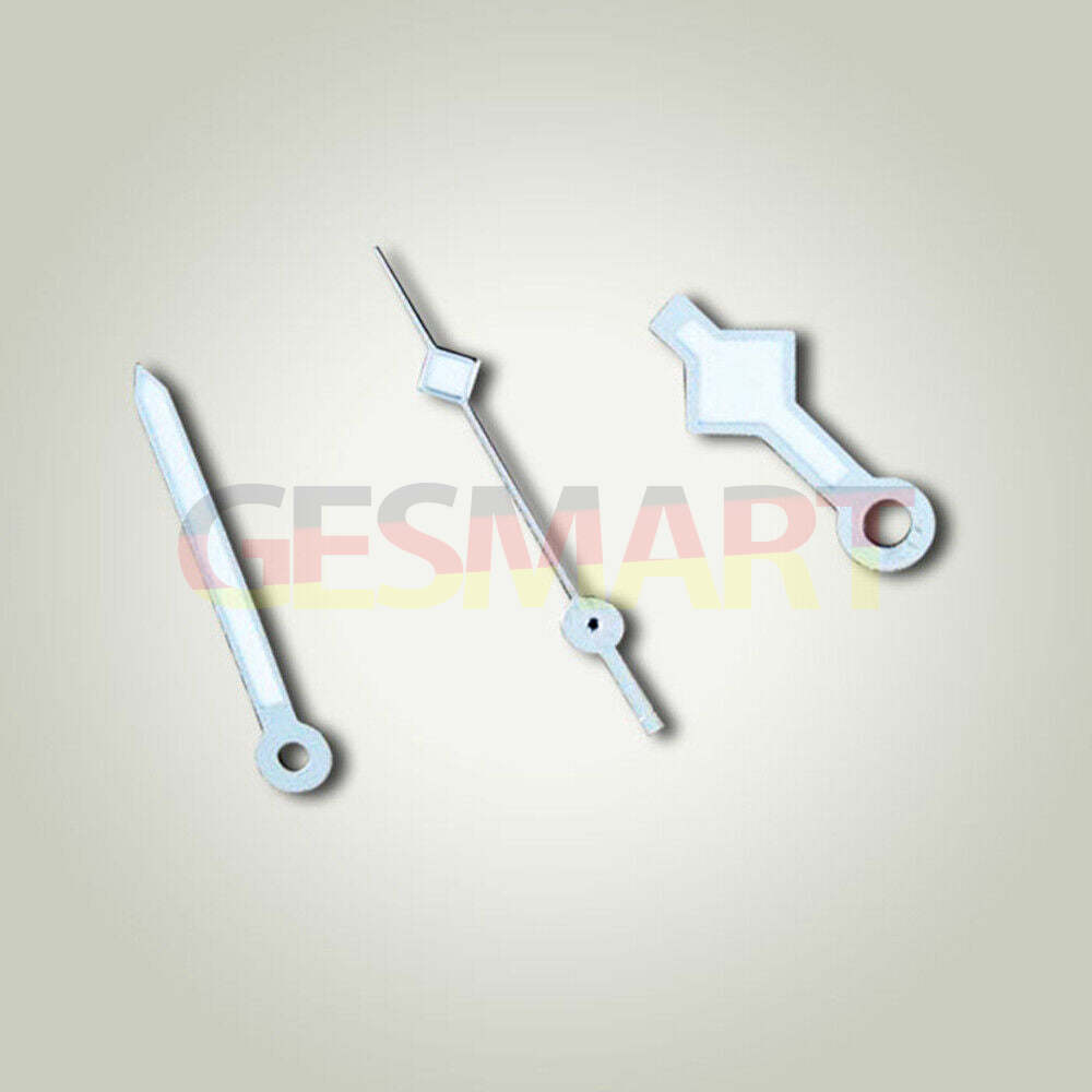 Silver watch hands for Miyota 8205/8215/2813 and ETA2824/2836 movements, precision replacement parts.