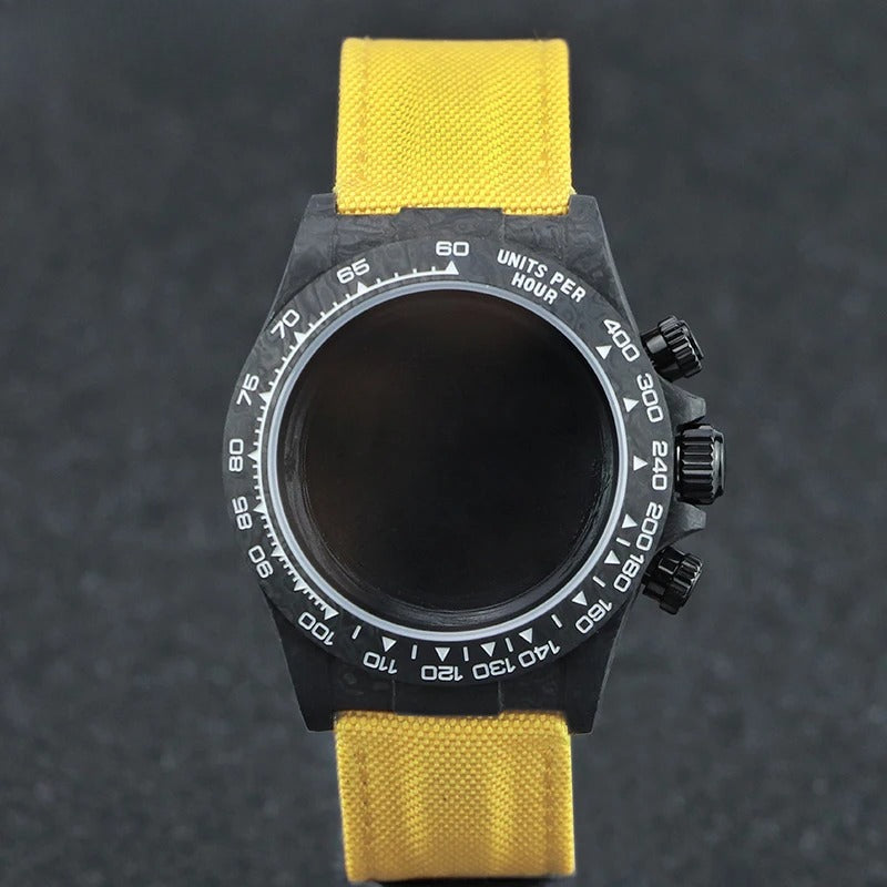 SEAGIS 38.0mm carbon fiber case VK63 popular nylon cowhide strap fastener