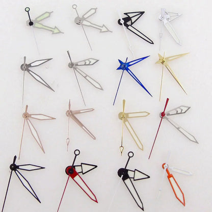 Green luminous watch hands set, compatible with NH35 NH36 7s36 7s25 7s35 6r15 movements.