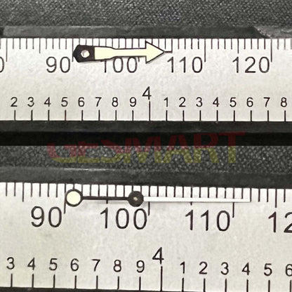 C3 Super Green Lume watch hands for SKX007 with NH36 movement, enhancing visibility and precision.