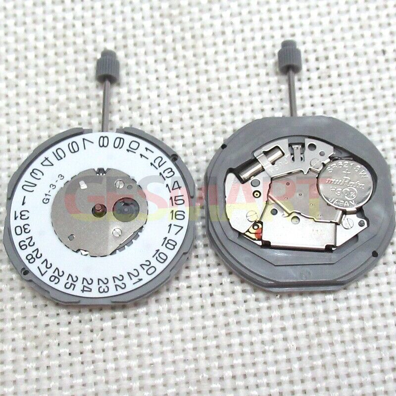 Miyota GM17 Japan quartz movement with date at 3, reliable replacement for GM15 watches.