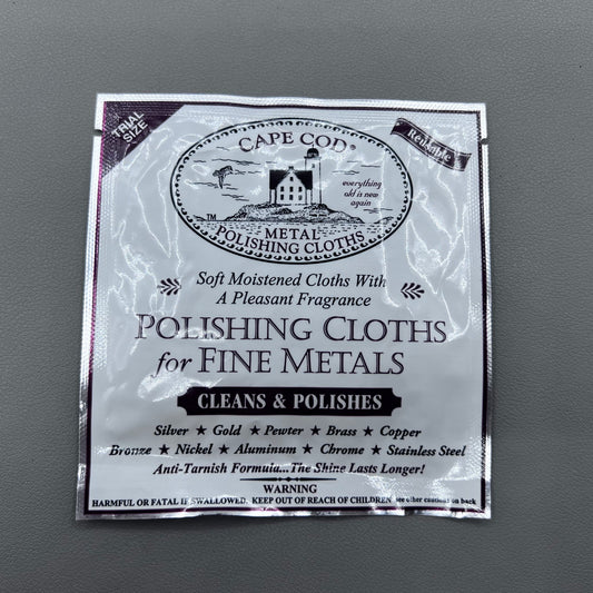 Cape Cod Fine Metal Polishing Cloths Cleans Polishes Watches Jewellery