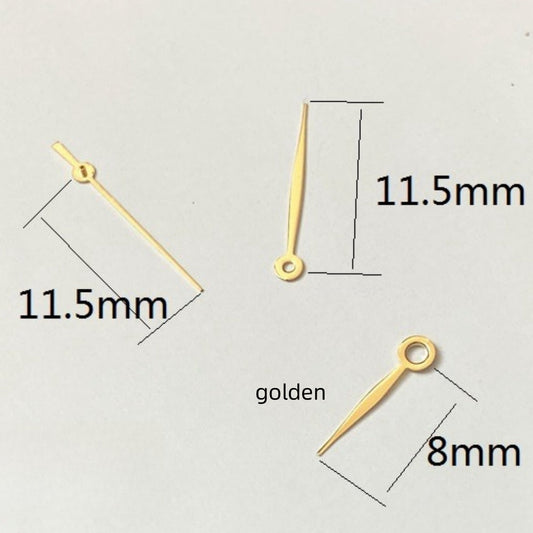 Aiguilles de montre dorées de 11,5 mm pour mouvement à quartz Ronda 515