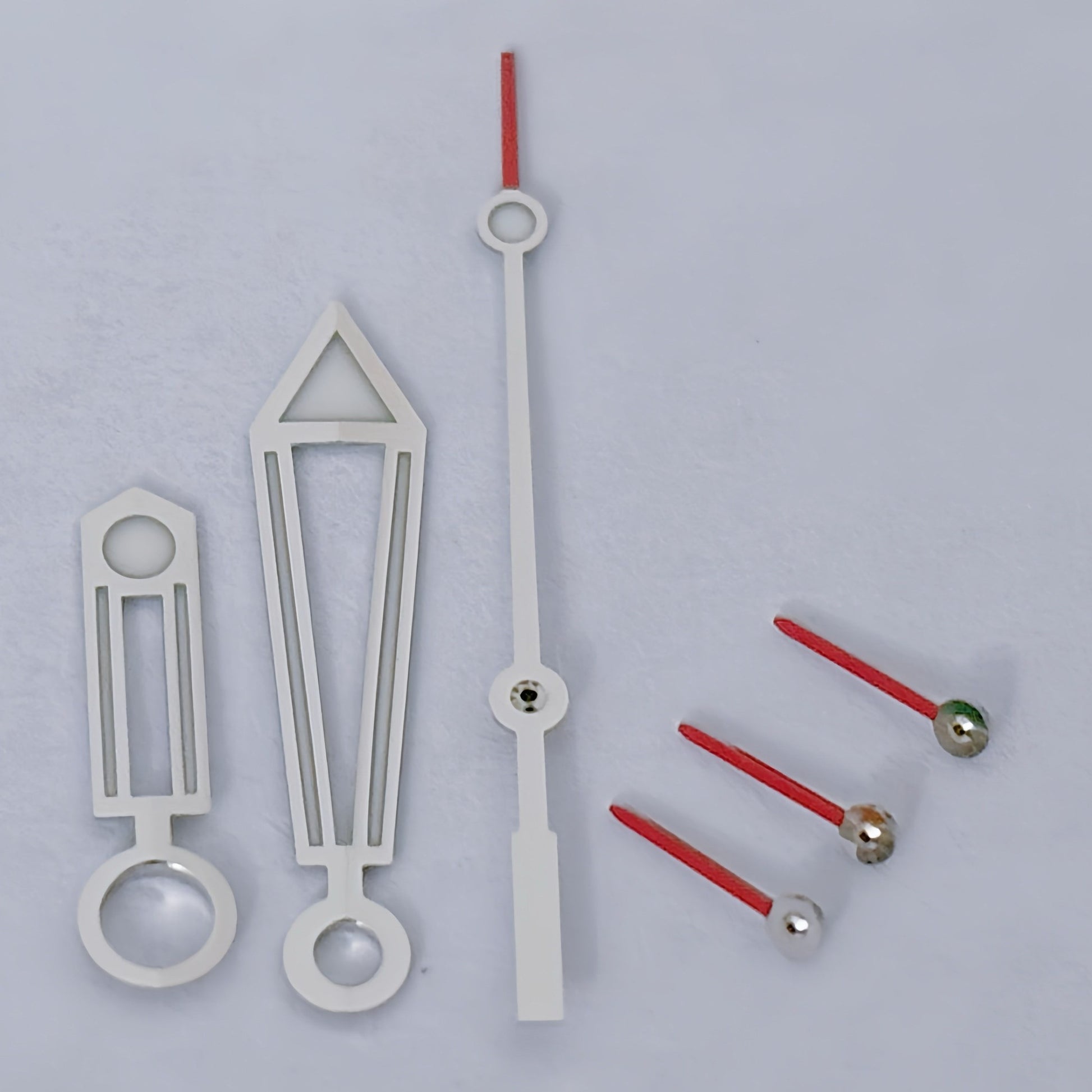 Red second hand with silver trim for Speedmaster/Seamaster watches, compatible with ETA/Dandong 7750 movements.