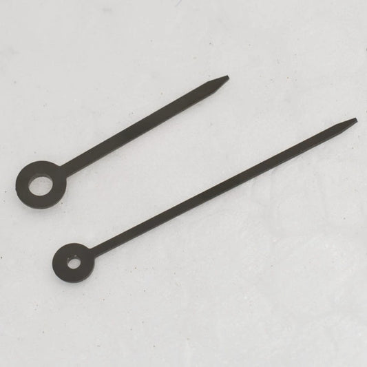 Black watch hands set compatible with ETA282.001 and ETA E03.001 movements by ETA.