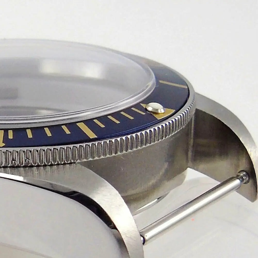 40mm Bliger Solid Steel Sapphire Glass Watch Case Fit For NH35 NH36 Black Bay