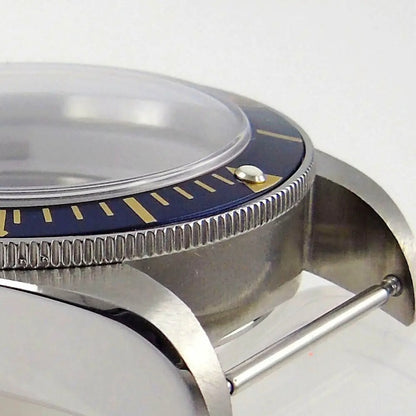40mm Bliger Solid Steel Sapphire Glass Watch Case Fit For NH35 NH36 Black Bay
