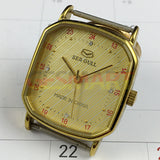 28mm Octagonal Golden Case Golden Dial Tianjin Seagull Manual Mechanical Watch