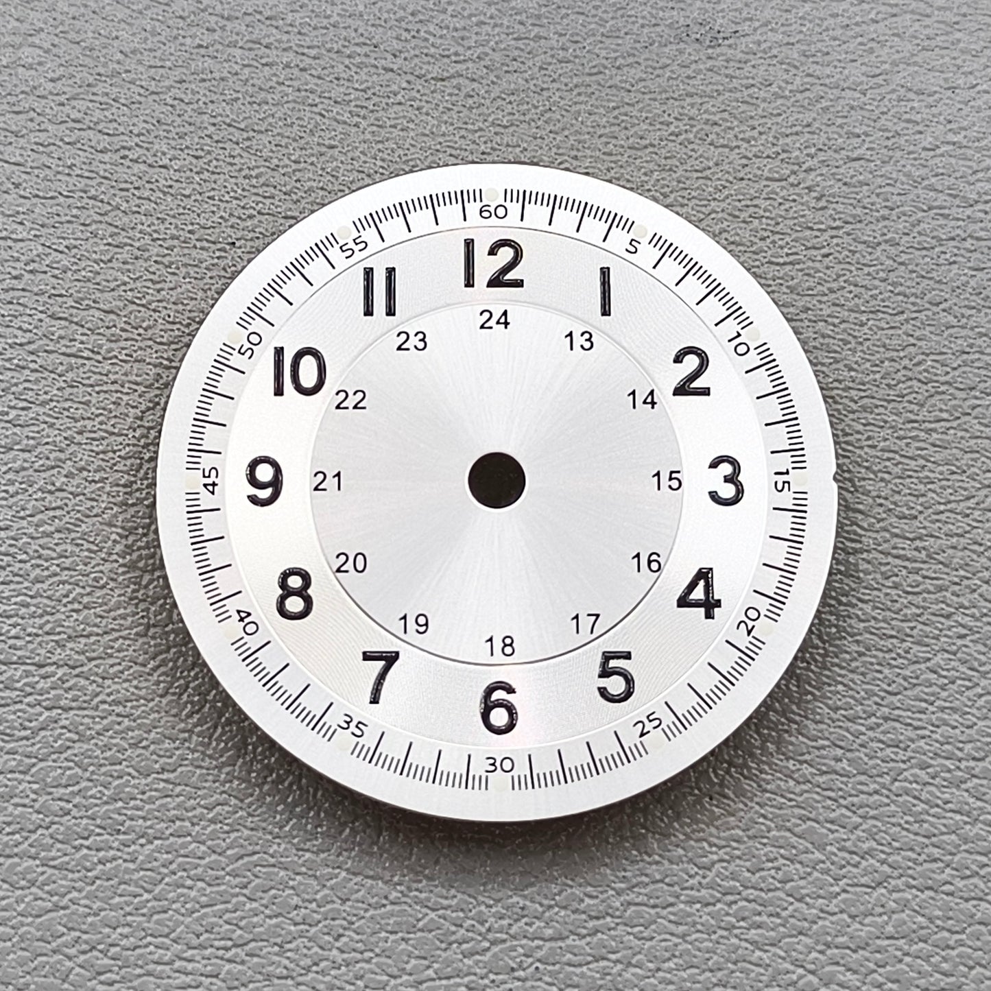 Silver Pilot 29mm Nologo Watch Dial Face for NH35 NH36 Movement