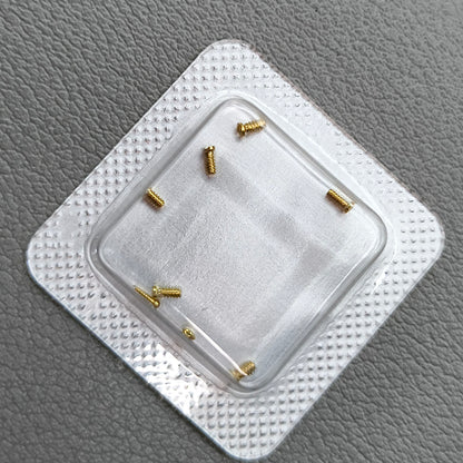 Women 2.5x1mm Watch Back Cover Screws Slotted Golden Screws for Cartier Watches